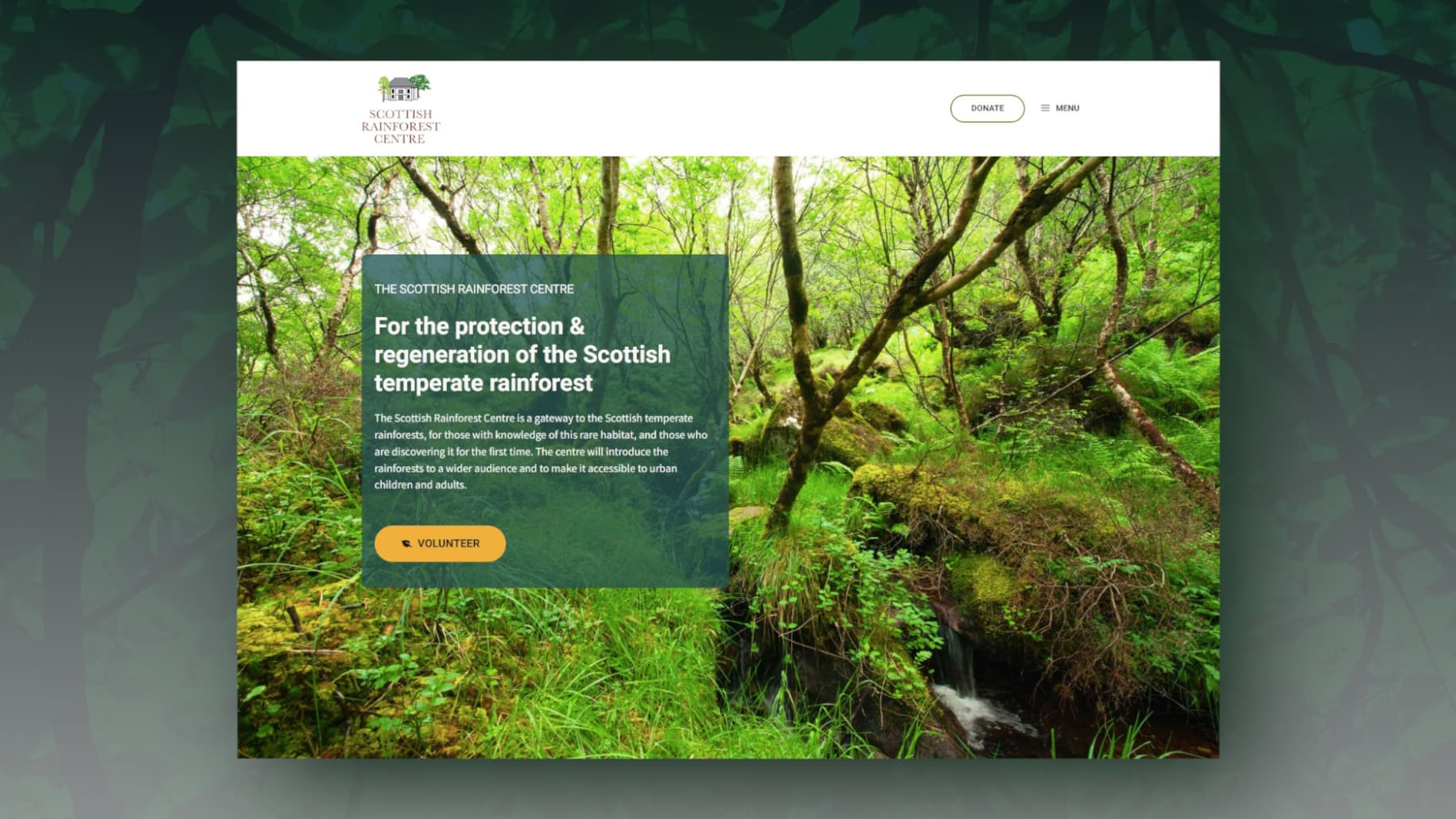 scottishrainforestcentre.org.uk web design